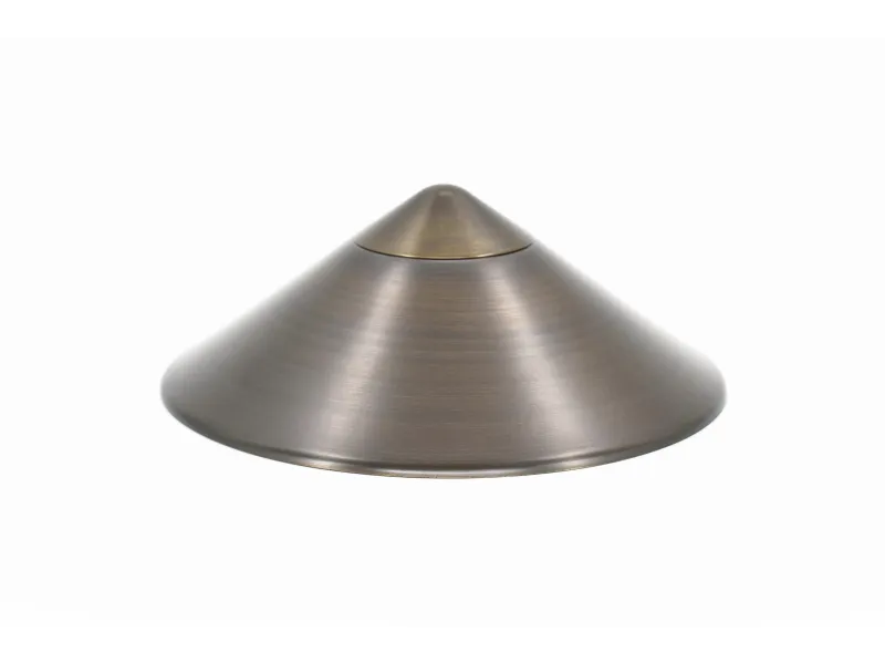 Lumien LAB‑039 Brass Path Light Cap – Triangular Antique Finish