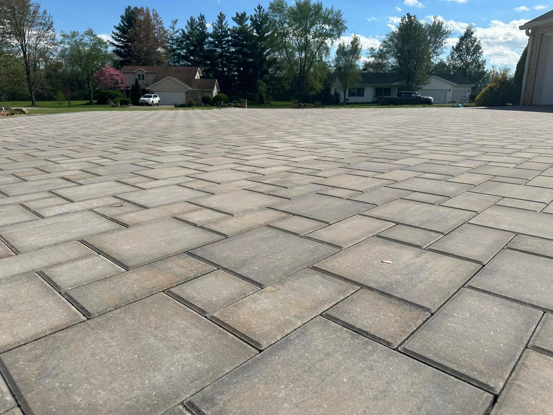 Interlocking pavers for driveways