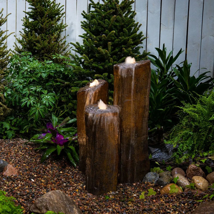 Faux Basalt Fountain Kit – Set of 3 by Aquascape
