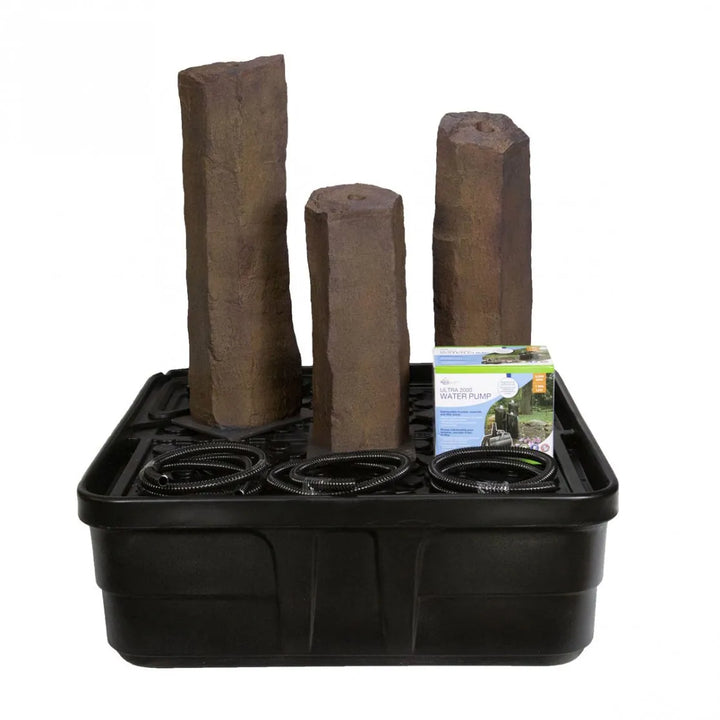 Faux Basalt Fountain Kit – Set of 3 by Aquascape
