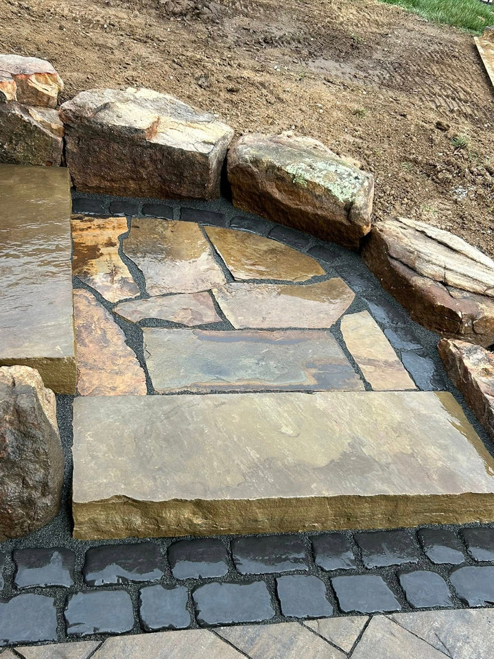 Black Hills Rustic Natural Steps – 4 ft Machine Cut Stone Steps (Per Step)